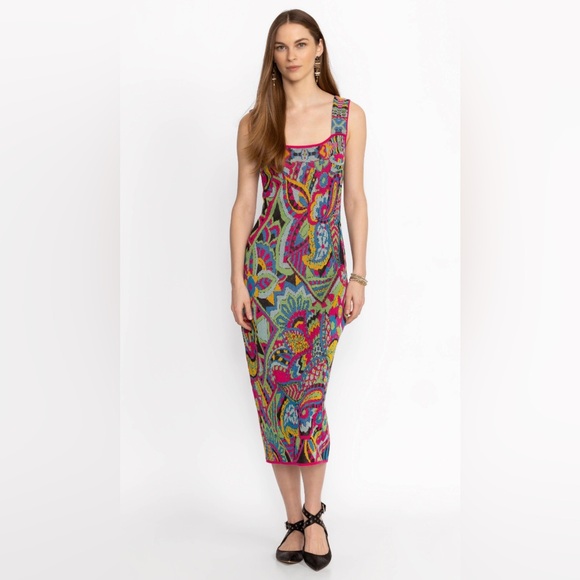 ✨NWT✨ Johnny Was Demarne Midi Dress - Picture 1 of 5